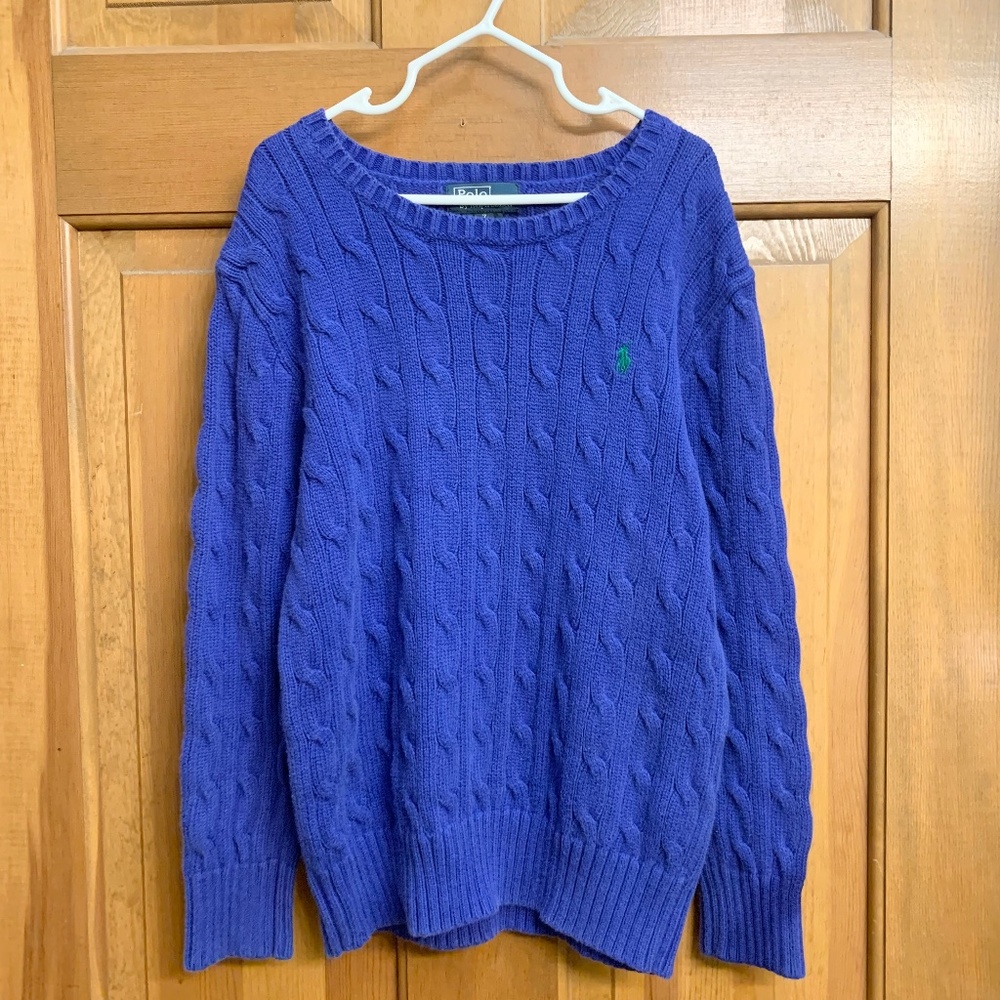 Polo Ralph Lauren cable knit sweater kid size 7